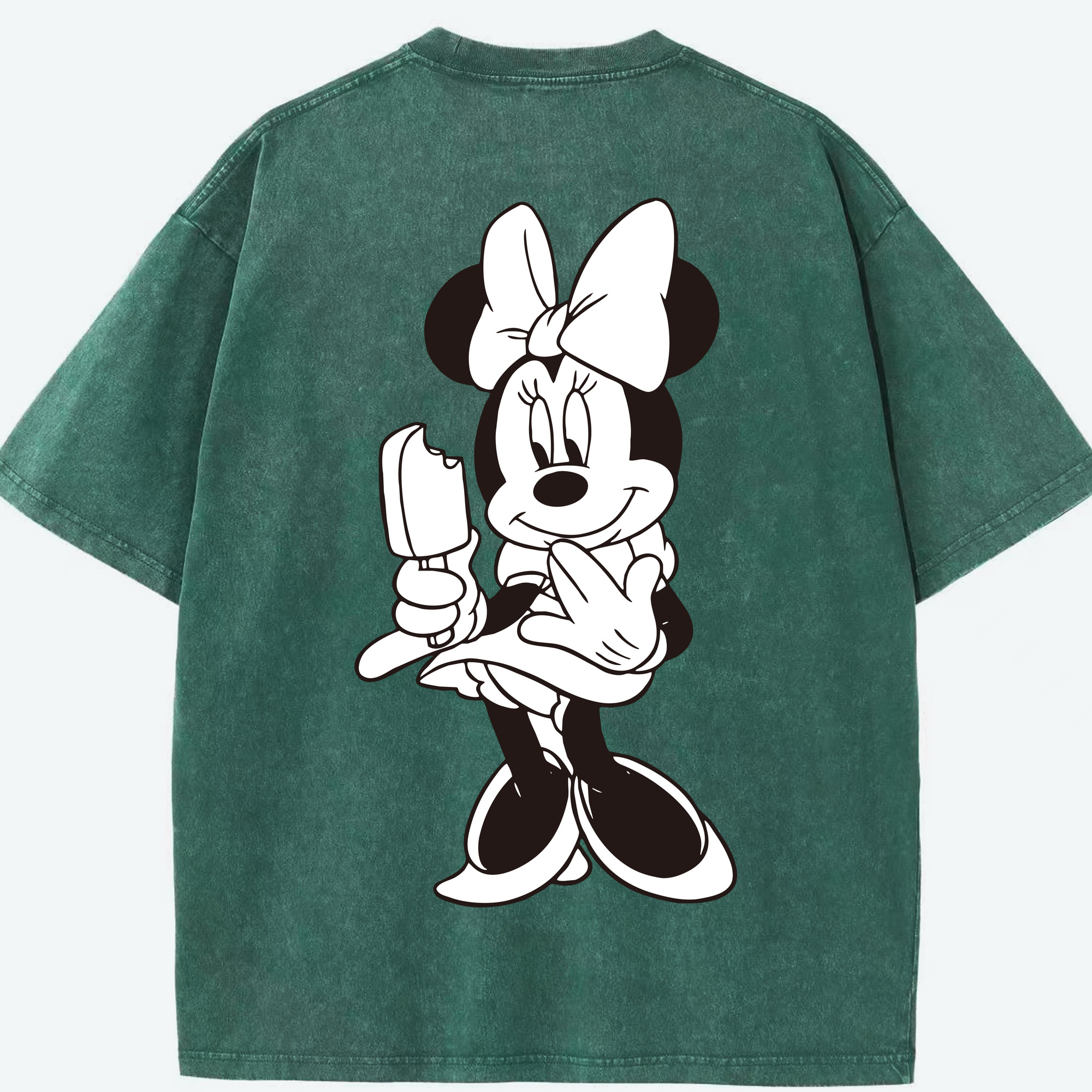 （画像用） ミッキーマウス Mickey Mouse 綿100% ヴィンテージ風 半袖Tシャツ（背面プリント）